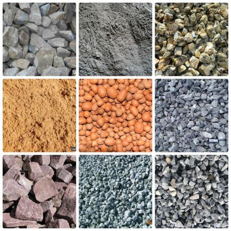 Керамзит, песок, щебень, цемент