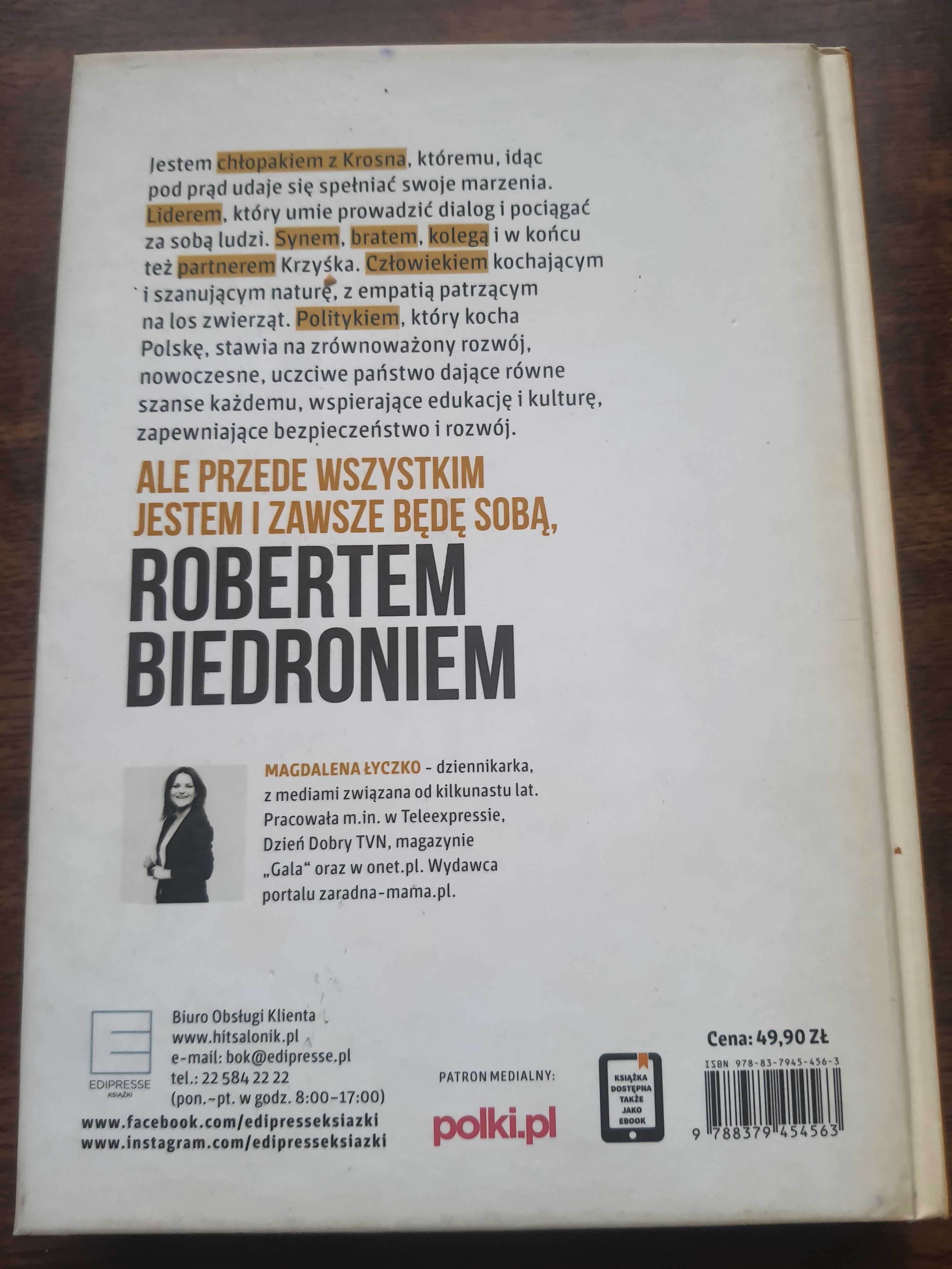 Książka - wywiad z Robertem Biedroniem, z autografem