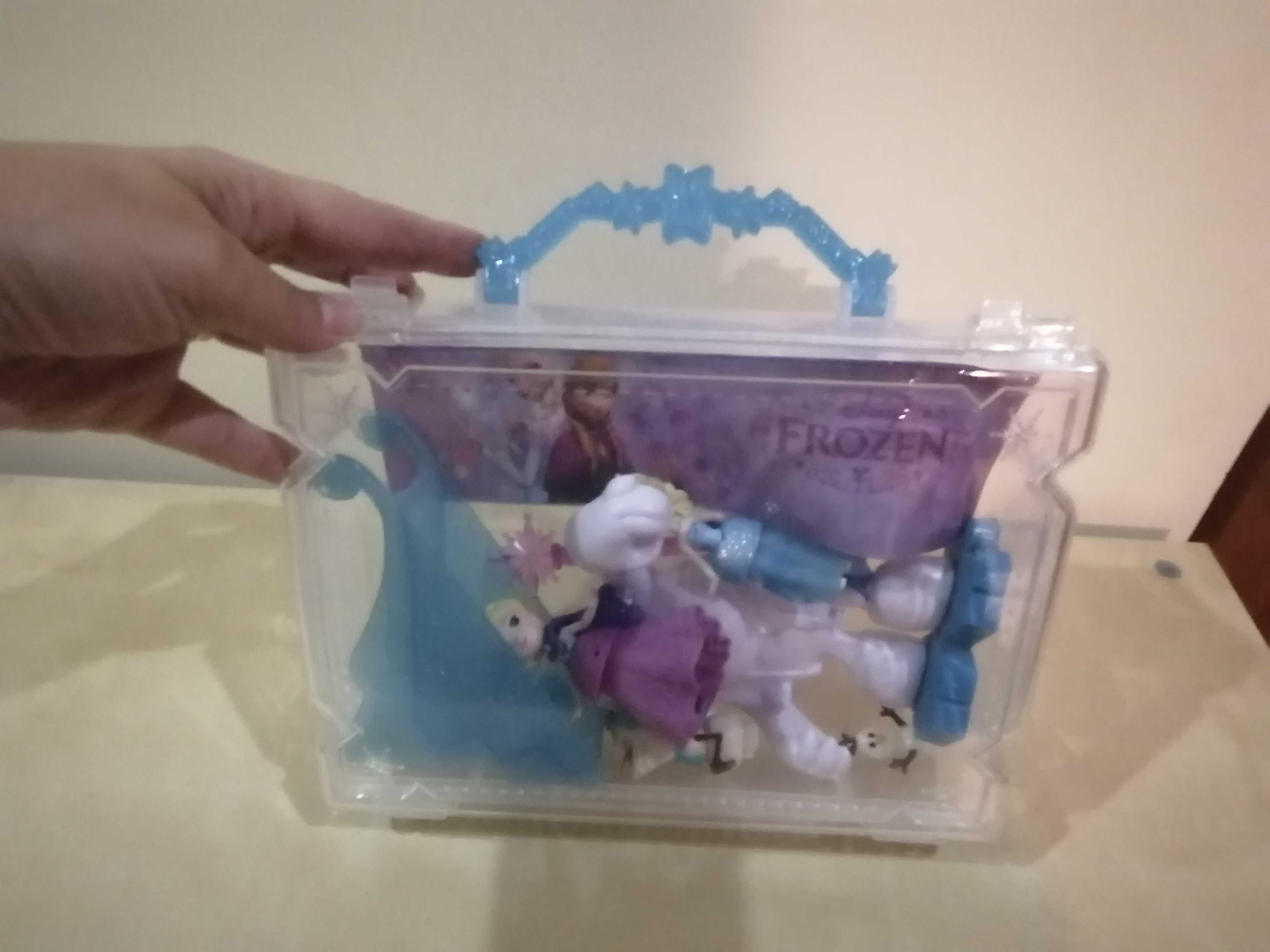 Bonecos Figuras Frozen (Elsa, Ana, Olaf) com malinha