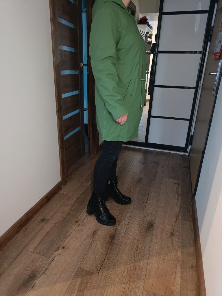 Kurtka ciążowa zimowa 42 XL zielony