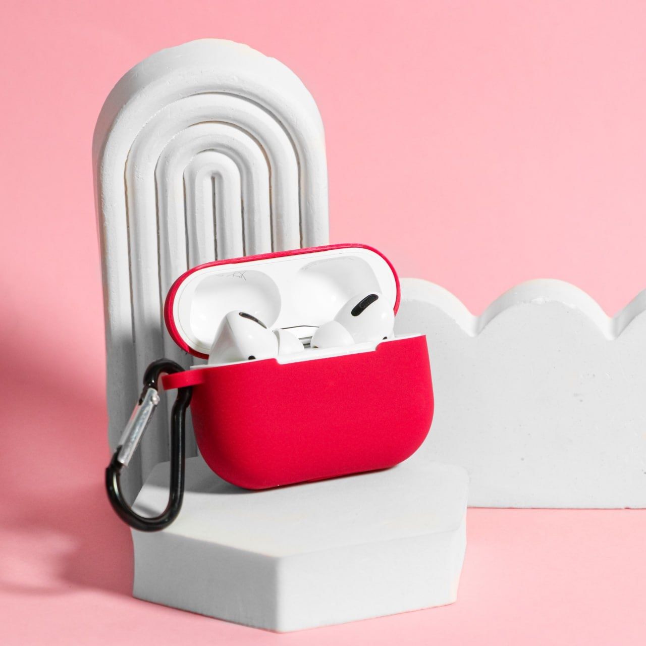 Чехол Silicone на Airpods Pro 2 кейс з карабіном с карабином силикон