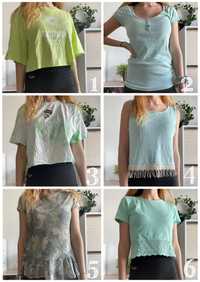 18 T-shirts e tops: verde, menta, azul