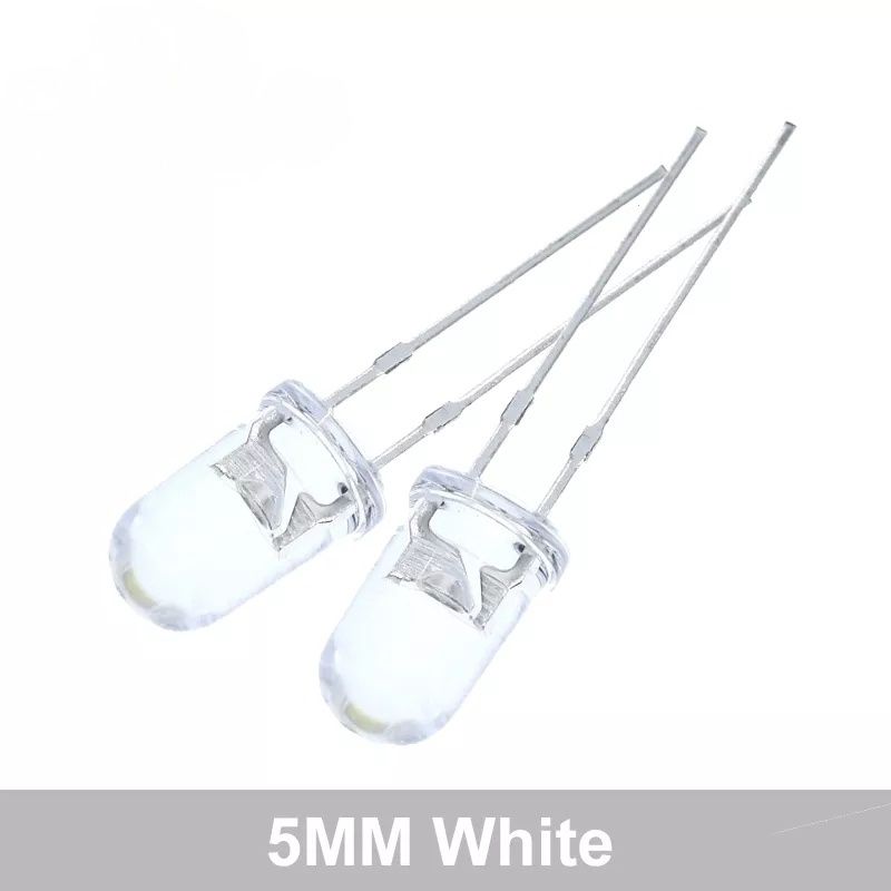 Светодиод Led  F5 3 Вольта 60 штук
