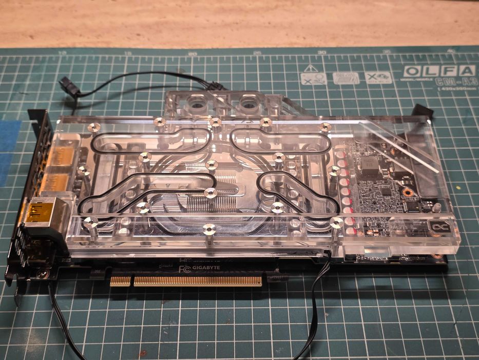 blok wodny ALPHACOOL RTX3080ti gaming oc EISBLOCK AURORA