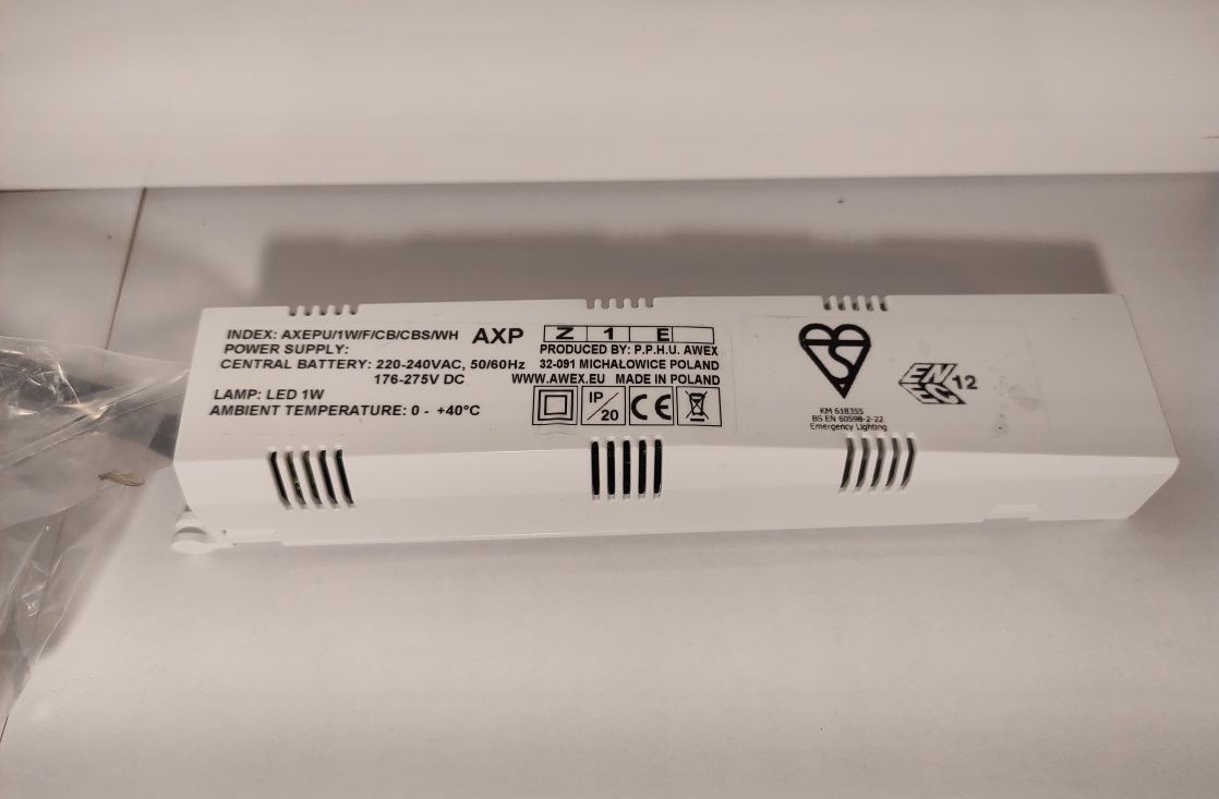 Oprawa ewakuacyjna AWEX AXP, LED 1W,