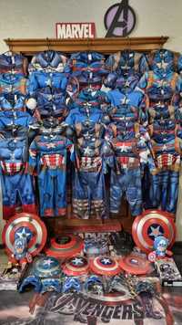 Оригінальні костюми Капітан Америка від Марвел,ростовка,маски,щити.