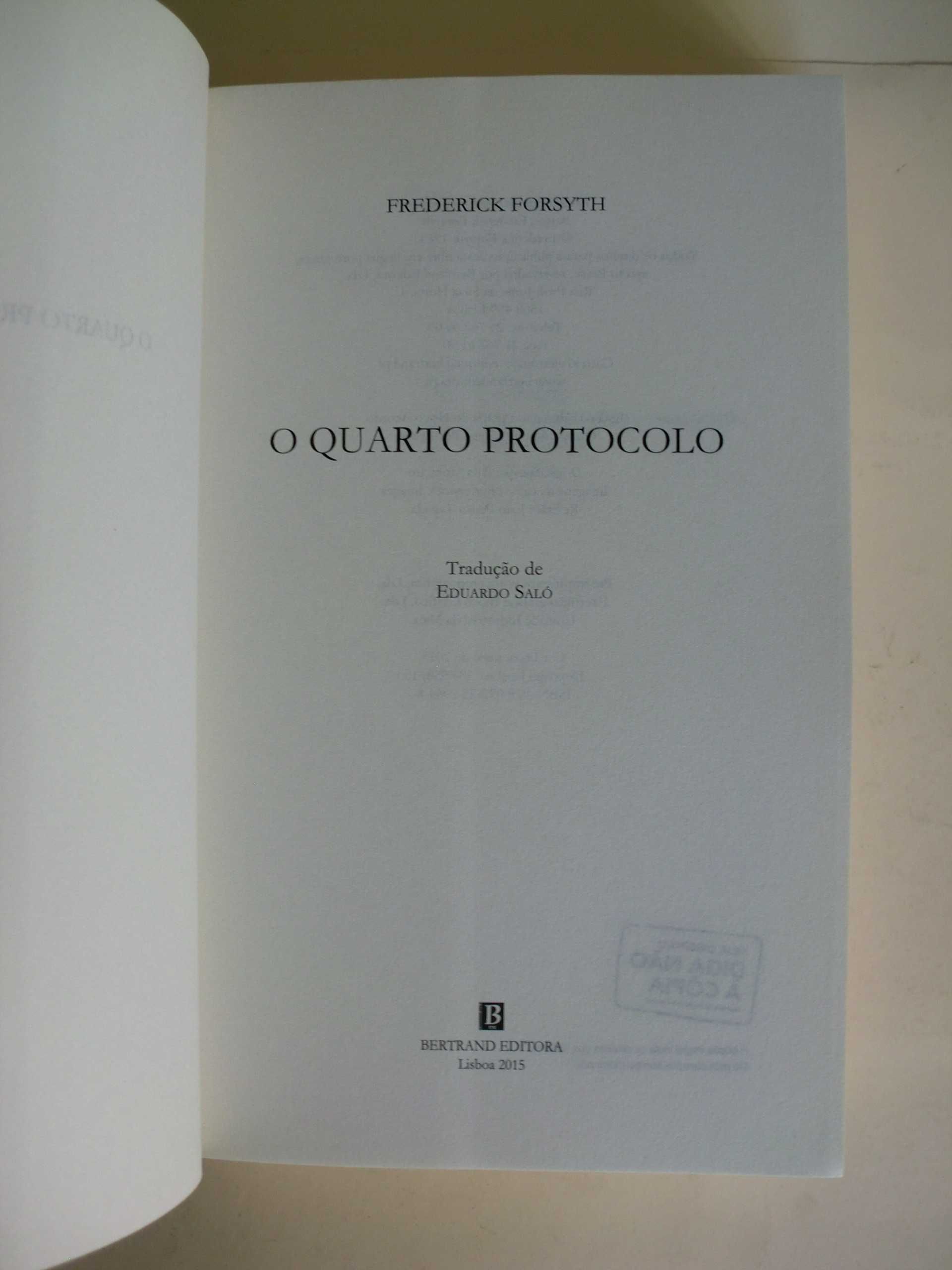 O Quarto Protocolo
de Frederick Forsyth