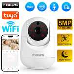 Поворотна Wi-Fi IP камера відеоспостереження Fuers 5MP Tuya Smart Home