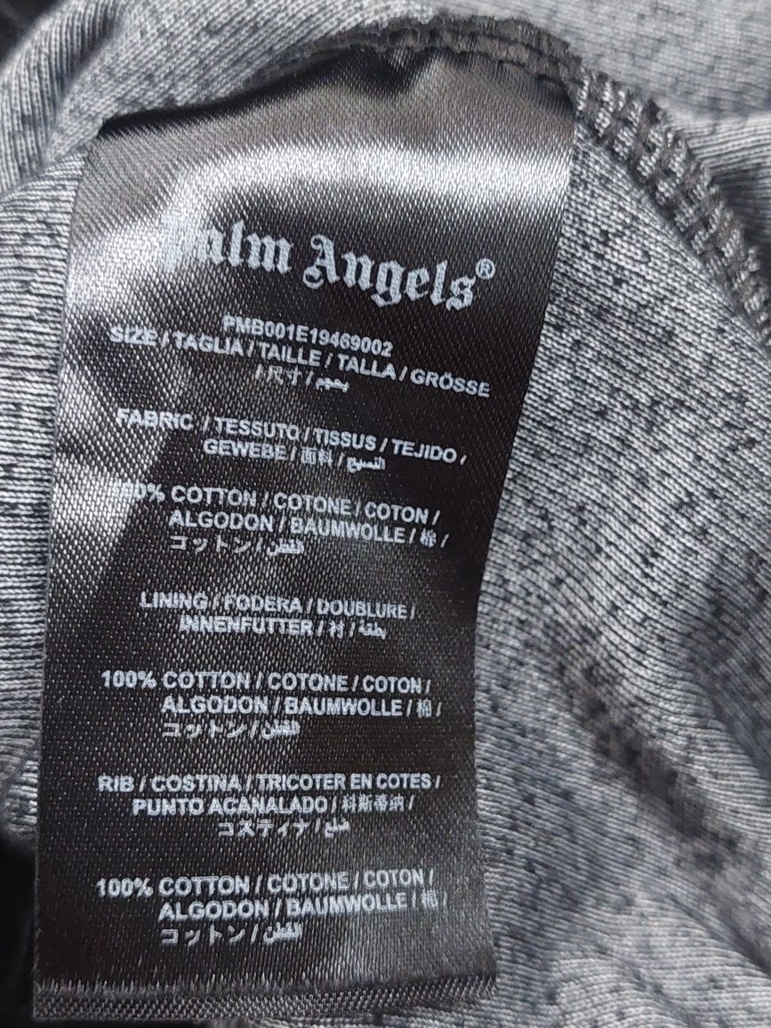 Bluza z napisem Palm Angels welurowa atrakcyjna roz  około 40 /42