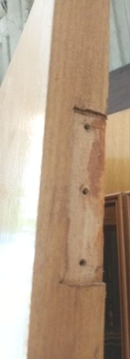 Porta em madeira com vidros