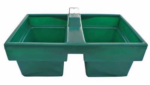 Poidło dwukomorowe wannowe, pastwiskowe dla koni bydła 100 L ZIELONE