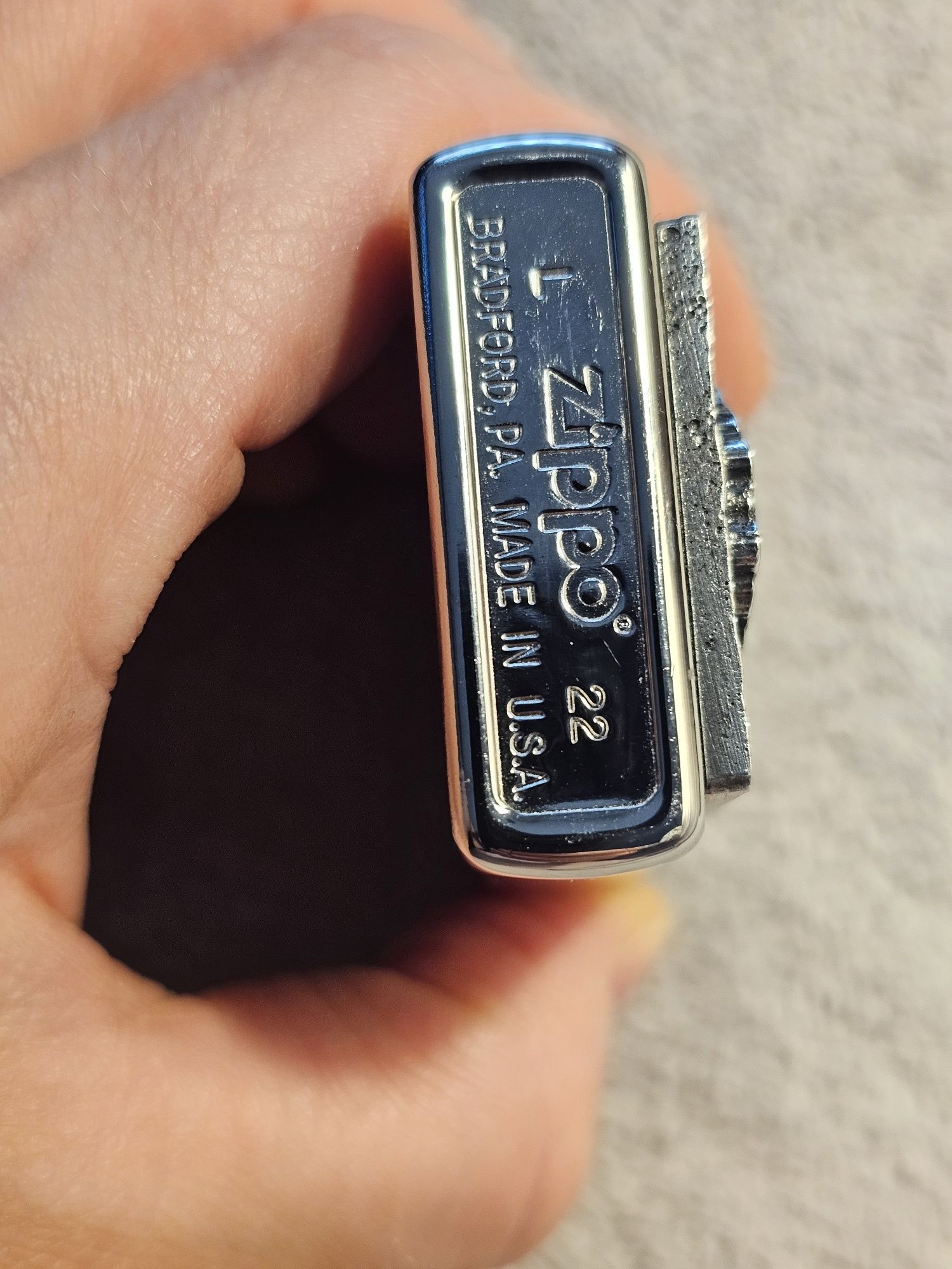 Zippo zapalniczka technic skull trick