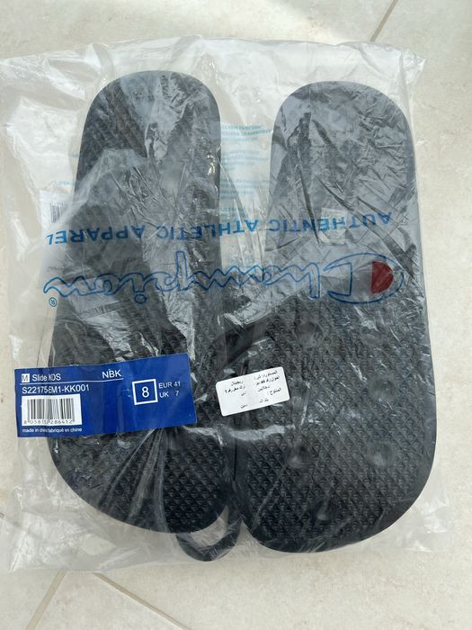 Нові оригінальні шльопанці Champion чемпіон резинові тапочки тапки літ