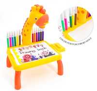 Projektor żyrafa do pisania rysowania zabawka prezent