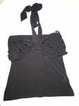 Top preto em seda -