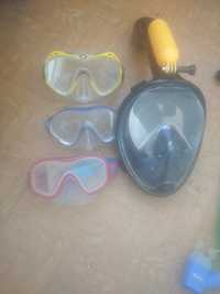 Маски для снорклінга, звичайні, підводні окуляри