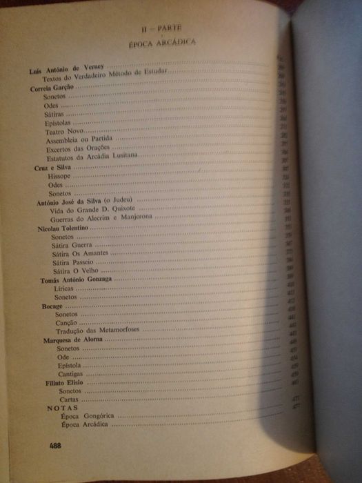 Selecta de textos da época Gongórica e Arcádica (7.º ano)