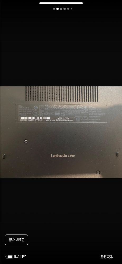 Laptop Dell Latitude 3590