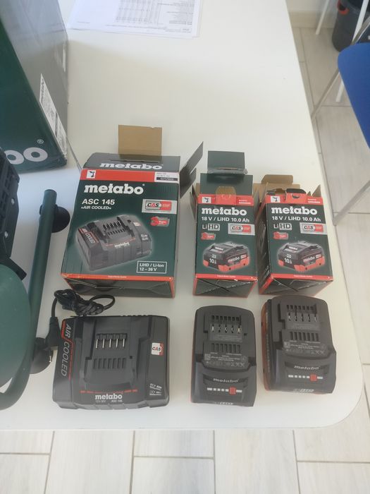 Kompresor, sprężarka Metabo 160-5 18 LTX + 2 aku. + 1 x ład. 3 lat gwa