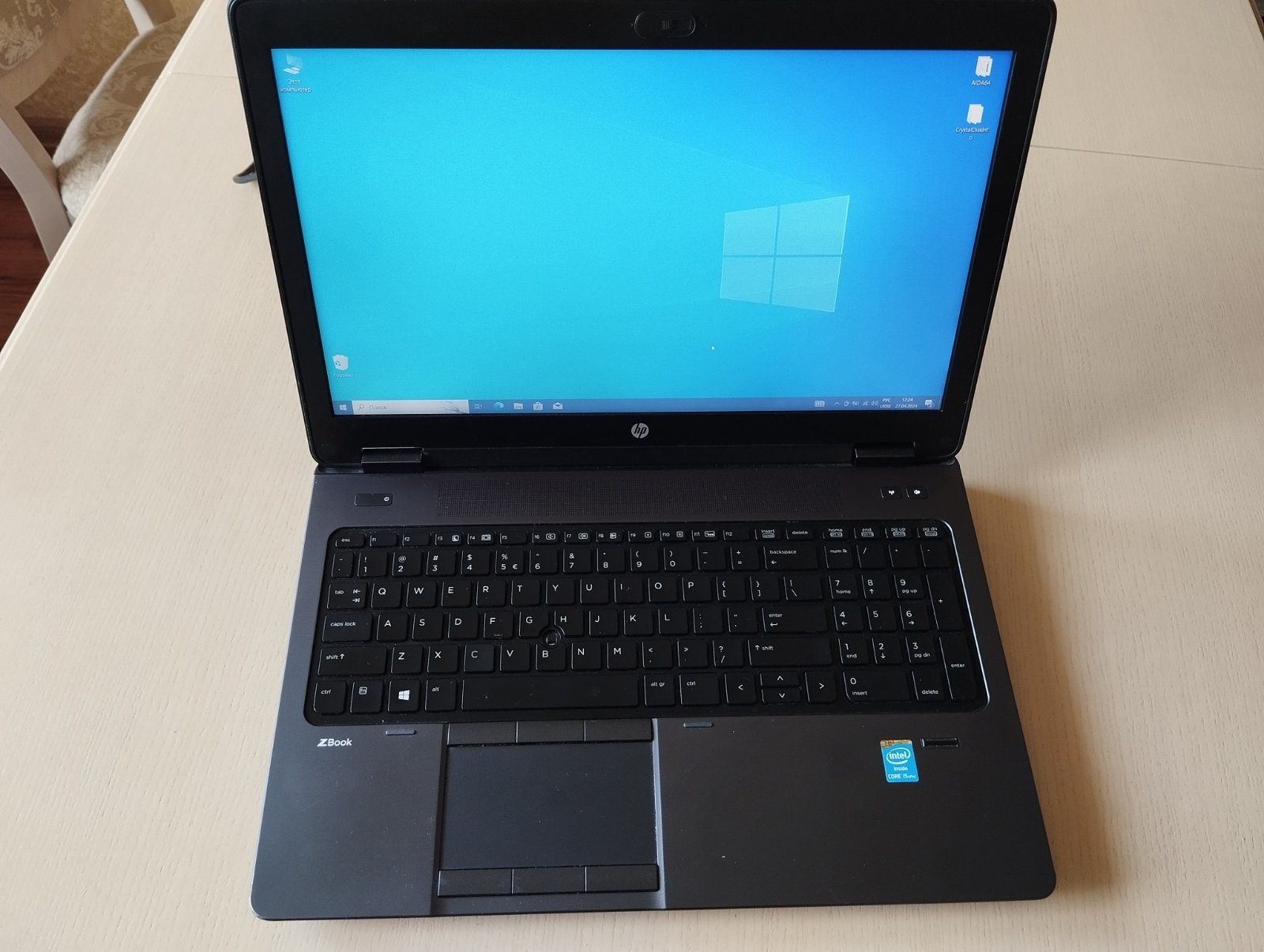Ноутбук HP Zbook 15 i5-4330m, Quadro K1100M. 8/256 ssd. Windows 10 Pro