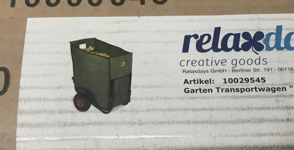 Wózek na liście ogrodowy