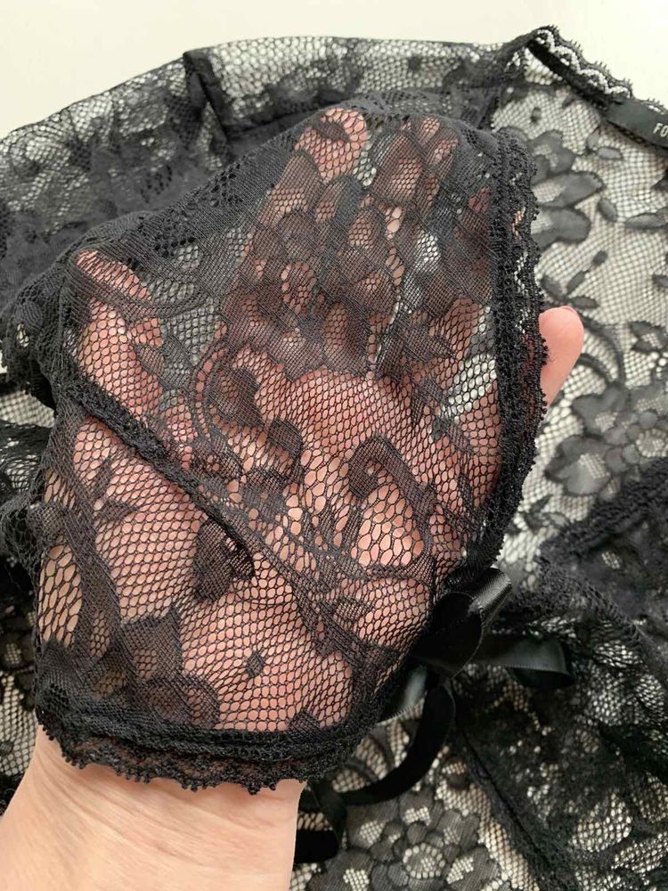 Болеро кружевное, чёрная накидка на нарядное платье размер S 40