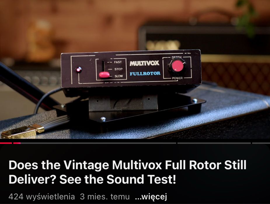 Efekt Multivox Fullrotor 70's Leslie / Rotary Simulator japan