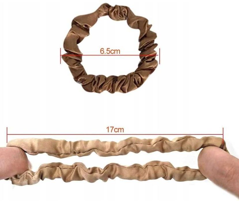 Gumki do włosów zestaw mini scrunchies 6 sztuk