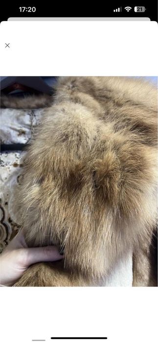 Норкова шуба з соболем натуральнаа