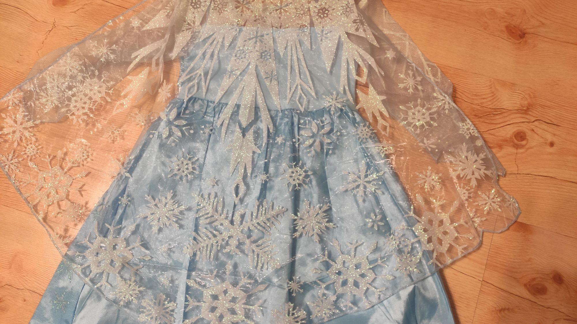 Elsa Elza kraina lodu Frozen sukienka strój karnawałowy bal 104