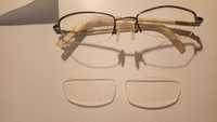 okulary +0,7 z oprawkami, szkła z antyrefleksem