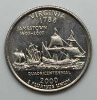 Moneta 25 centów 2000 Usa - 50 Stanów Ameryki - Virginia