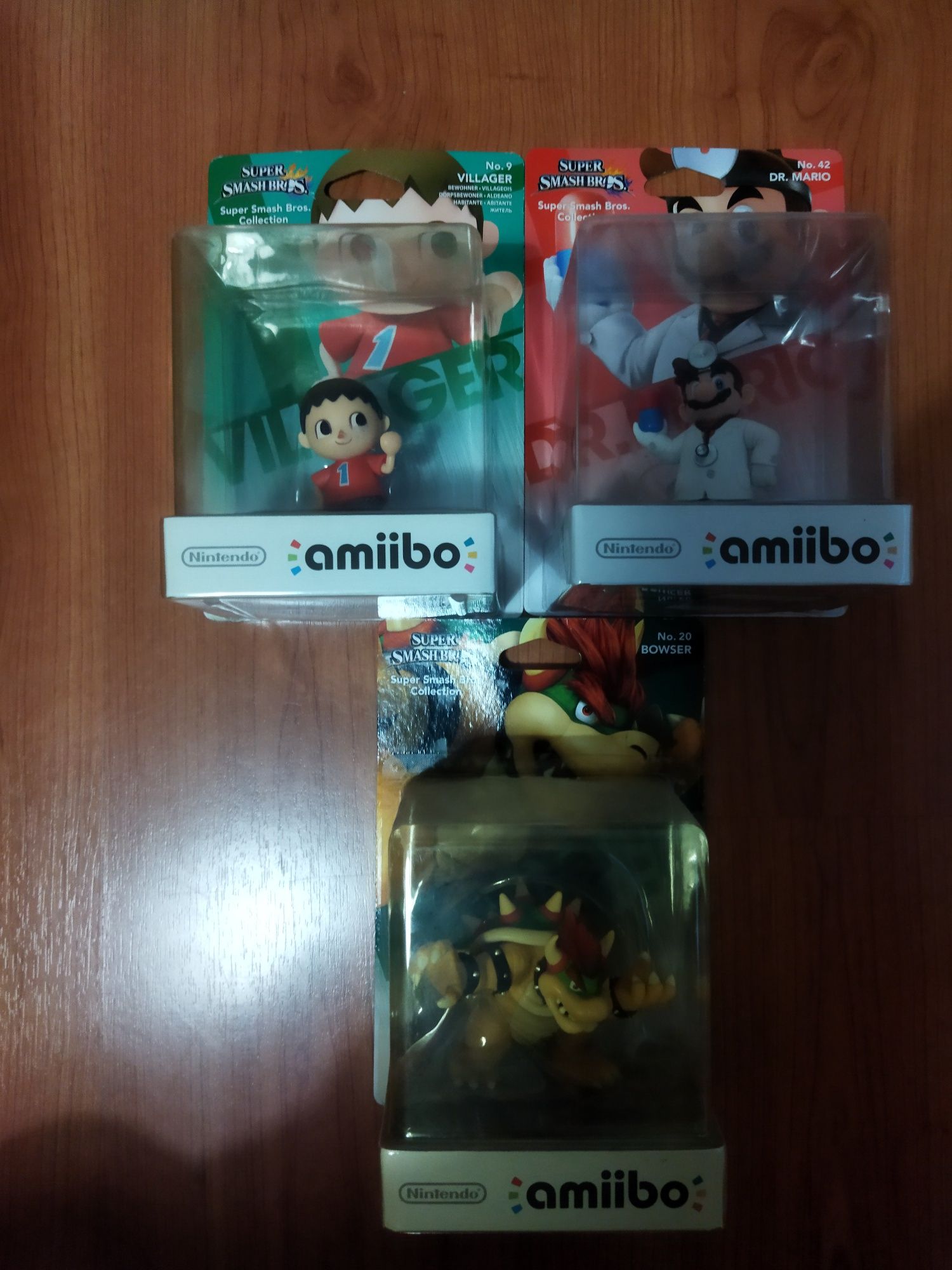 Amiibos novos hero , animal crossing villager smash bros