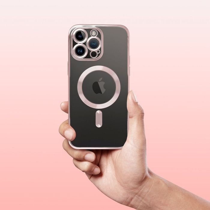 ELECTRO Etui IPHONE 15 złoty róż