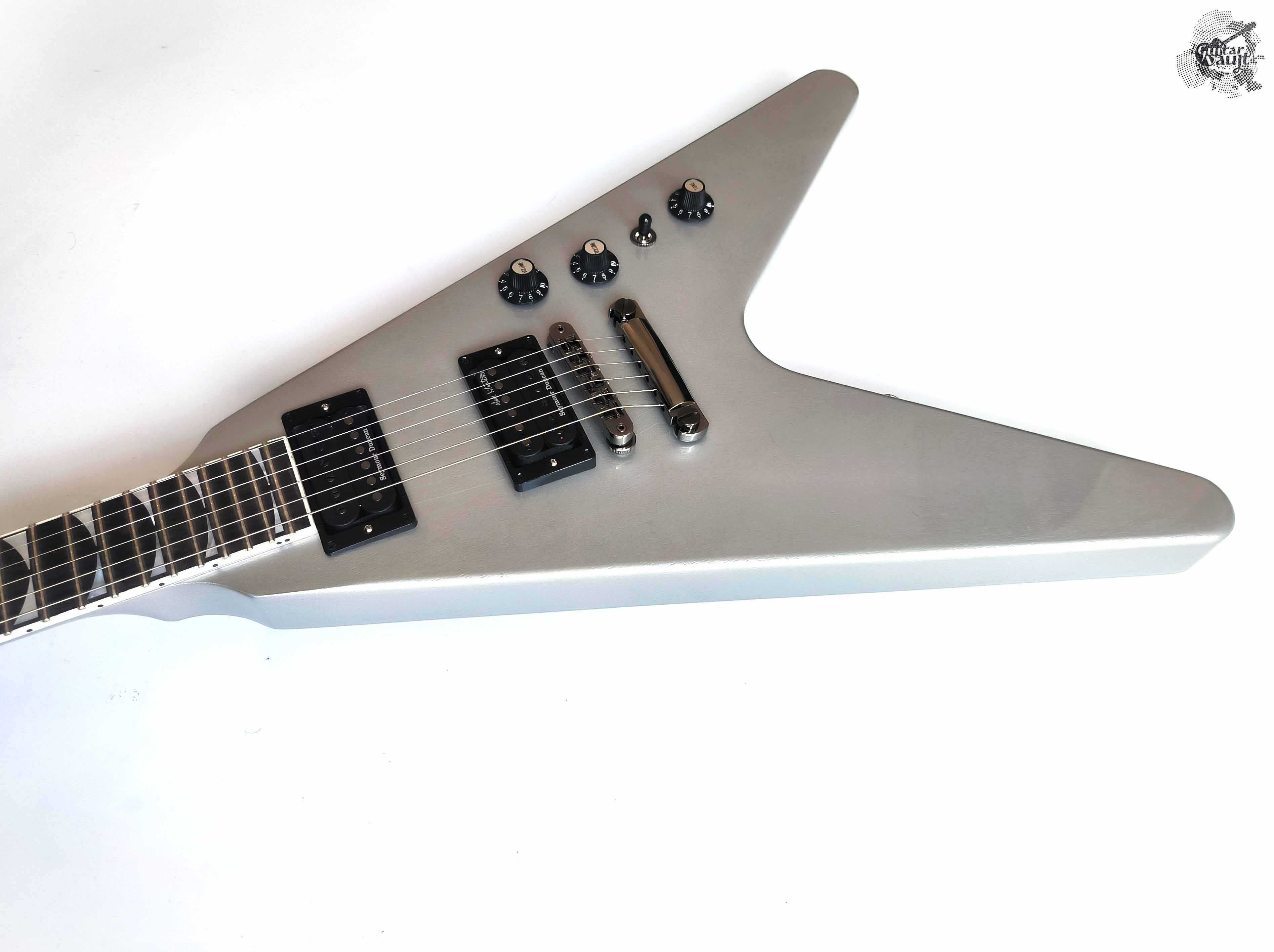 Новий Gibson Dave Mustaine Flying V EXP '2023 Silver Metallic - Demo