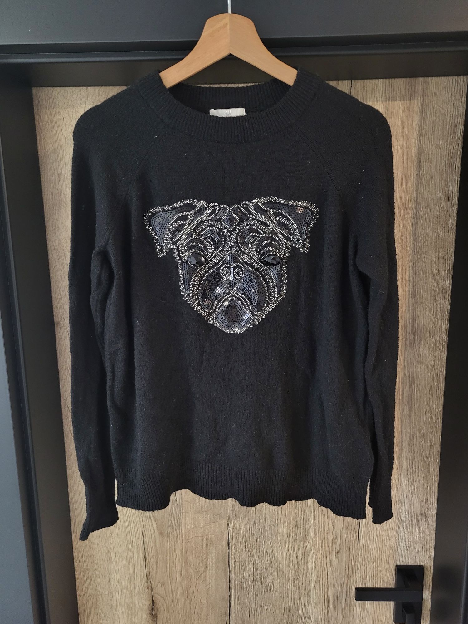 H&M Sweter Buldog Francuski r.XS