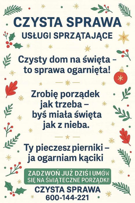 Kompleksowe usługi sprzątające