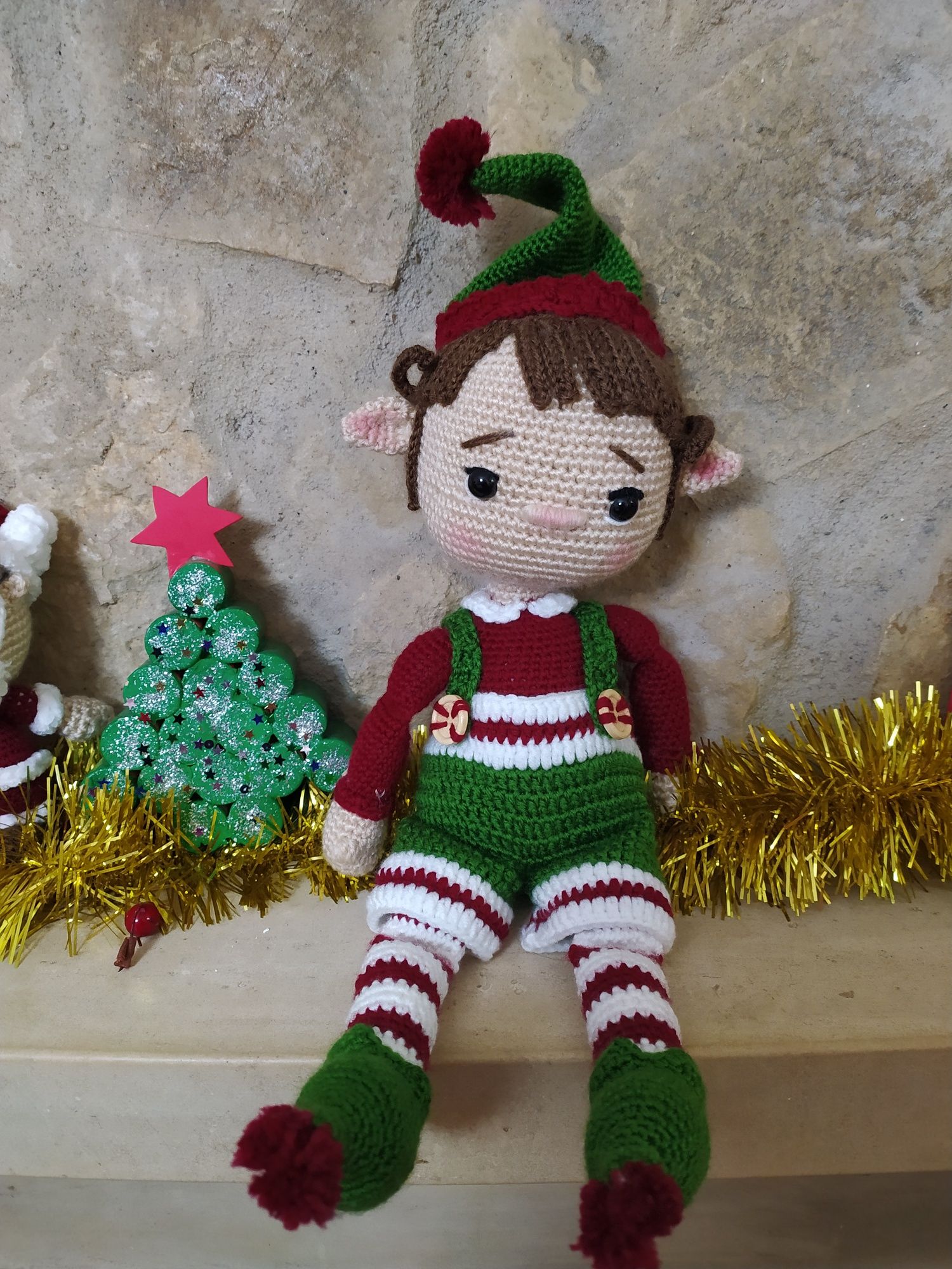 Elfo Amigurumi Natalício