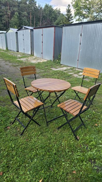 Meble ogrodowe ogródek gastronomiczny piwny stoliki krzesła