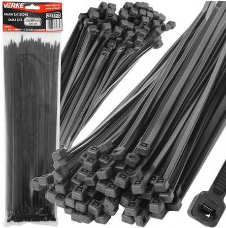 Trytytki Opaski Zaciskowe Kablowe Trytki 3,6x300mm 100szt.