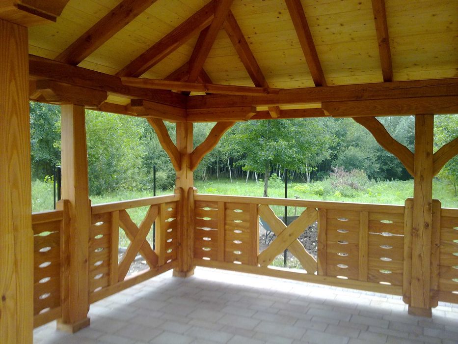 Altana drewniana Altanka ogrodowa 4x6 meble ogrodowe