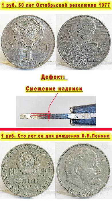 Рублёвые, 50 и 20 копеечные монеты СССР для коллекционеров