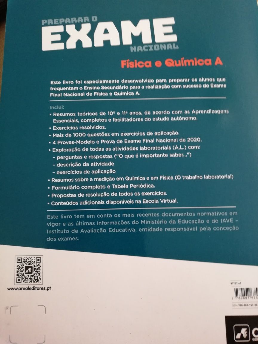 Preparar o Exame Física e Química A