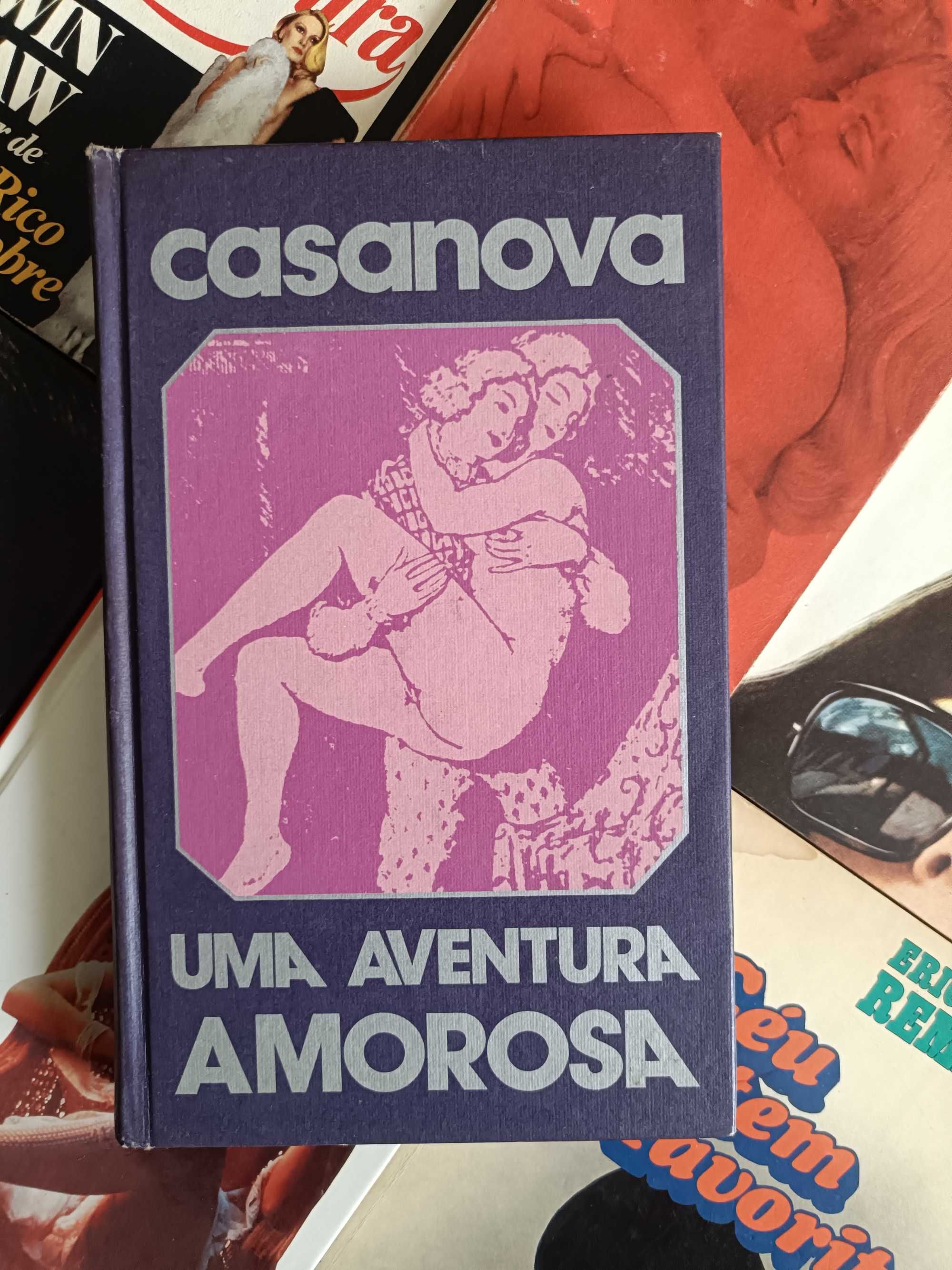 8 Livros Desmond Harris, Emanuelle A., Casanova, Harold Robbins,Outros