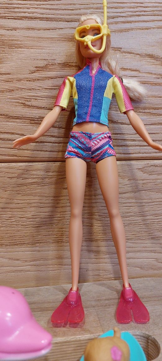 Barbie nurek  lalka mattel  FBD63 delfin magiczny nurkowanie zabawa pr