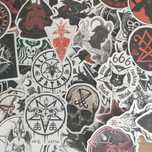 Pack 50 Stickers Autocolantes Satan Góticos