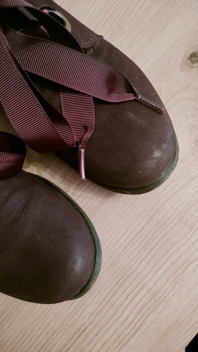 Fioletowe Botki damskie
