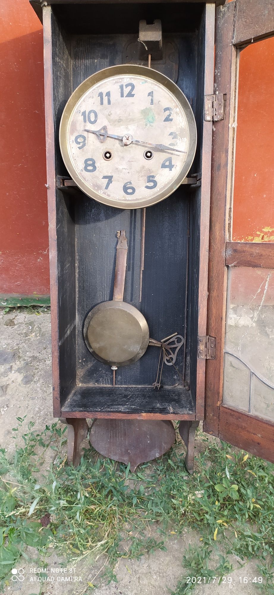Настенные старинные часы антиквариат