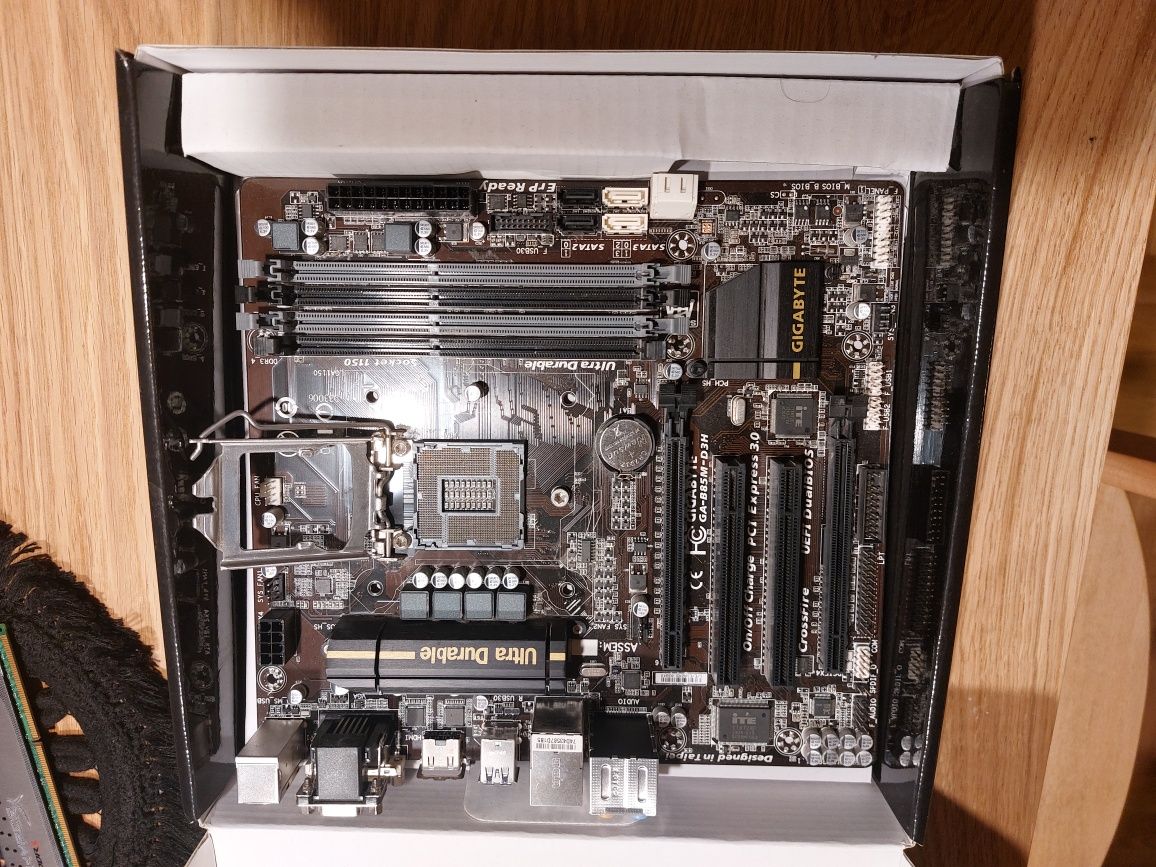 Zestaw CPU i5 4590, 8 GB RAM, płyta główna, wentylator