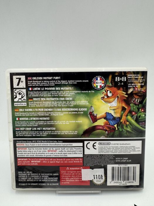 Crash Mind Over Mutant Nintendo Ds Gwarancja